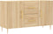 vidaXL - Dressoir - 100x36x60 - cm - bewerkt - hout - sonoma - eikenkleurig