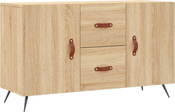 vidaXL - Dressoir - 100x36x60 - cm - bewerkt - hout - sonoma - eikenkleurig