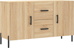 vidaXL - Dressoir - 100x36x60 - cm - bewerkt - hout - sonoma - eikenkleurig