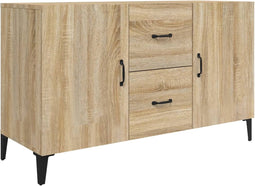 vidaXL - Dressoir - 100x36x60 - cm - bewerkt - hout - sonoma - eikenkleurig