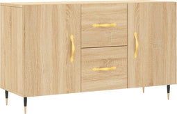 vidaXL - Dressoir - 100x36x60 - cm - bewerkt - hout - sonoma - eikenkleurig