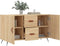 vidaXL - Dressoir - 100x36x60 - cm - bewerkt - hout - sonoma - eikenkleurig