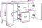 vidaXL - Dressoir - 100x36x60 - cm - bewerkt - hout - sonoma - eikenkleurig