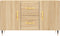 vidaXL - Dressoir - 100x36x60 - cm - bewerkt - hout - sonoma - eikenkleurig