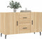 vidaXL - Dressoir - 100x36x60 - cm - bewerkt - hout - sonoma - eikenkleurig