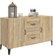 vidaXL - Dressoir - 100x36x60 - cm - bewerkt - hout - sonoma - eikenkleurig