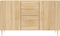 vidaXL - Dressoir - 100x36x60 - cm - bewerkt - hout - sonoma - eikenkleurig