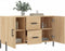 vidaXL - Dressoir - 100x36x60 - cm - bewerkt - hout - sonoma - eikenkleurig