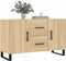 vidaXL - Dressoir - 100x36x60 - cm - bewerkt - hout - sonoma - eikenkleurig