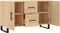 vidaXL - Dressoir - 100x36x60 - cm - bewerkt - hout - sonoma - eikenkleurig
