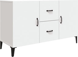 vidaXL - Dressoir - 100x36x60 - cm - bewerkt - hout - wit
