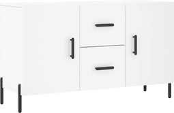vidaXL - Dressoir - 100x36x60 - cm - bewerkt - hout - wit