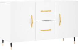 vidaXL - Dressoir - 100x36x60 - cm - bewerkt - hout - wit