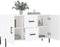 vidaXL - Dressoir - 100x36x60 - cm - bewerkt - hout - wit