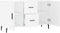 vidaXL - Dressoir - 100x36x60 - cm - bewerkt - hout - wit