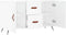 vidaXL - Dressoir - 100x36x60 - cm - bewerkt - hout - wit