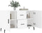 vidaXL - Dressoir - 100x36x60 - cm - bewerkt - hout - wit