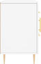 vidaXL - Dressoir - 100x36x60 - cm - bewerkt - hout - wit