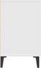vidaXL - Dressoir - 100x36x60 - cm - bewerkt - hout - wit