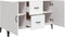 vidaXL - Dressoir - 100x36x60 - cm - bewerkt - hout - wit