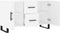 vidaXL - Dressoir - 100x36x60 - cm - bewerkt - hout - wit