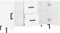 vidaXL - Dressoir - 100x36x60 - cm - bewerkt - hout - wit