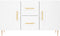 vidaXL - Dressoir - 100x36x60 - cm - bewerkt - hout - wit