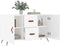 vidaXL - Dressoir - 100x36x60 - cm - bewerkt - hout - wit