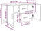 vidaXL - Dressoir - 100x36x60 - cm - bewerkt - hout - wit