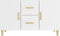 vidaXL - Dressoir - 100x36x60 - cm - bewerkt - hout - wit