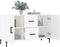 vidaXL - Dressoir - 100x36x60 - cm - bewerkt - hout - wit