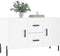 vidaXL - Dressoir - 100x36x60 - cm - bewerkt - hout - wit