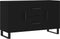 vidaXL - Dressoir - 100x36x60 - cm - bewerkt - hout - zwart