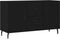 vidaXL - Dressoir - 100x36x60 - cm - bewerkt - hout - zwart