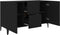 vidaXL - Dressoir - 100x36x60 - cm - bewerkt - hout - zwart