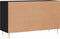 vidaXL - Dressoir - 100x36x60 - cm - bewerkt - hout - zwart