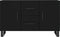 vidaXL - Dressoir - 100x36x60 - cm - bewerkt - hout - zwart