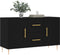 vidaXL - Dressoir - 100x36x60 - cm - bewerkt - hout - zwart