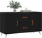 vidaXL - Dressoir - 100x36x60 - cm - bewerkt - hout - zwart