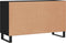 vidaXL - Dressoir - 100x36x60 - cm - bewerkt - hout - zwart