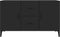 vidaXL - Dressoir - 100x36x60 - cm - bewerkt - hout - zwart