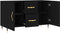 vidaXL - Dressoir - 100x36x60 - cm - bewerkt - hout - zwart