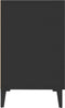 vidaXL - Dressoir - 100x36x60 - cm - bewerkt - hout - zwart