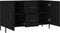 vidaXL - Dressoir - 100x36x60 - cm - bewerkt - hout - zwart