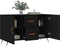 vidaXL - Dressoir - 100x36x60 - cm - bewerkt - hout - zwart