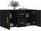 vidaXL - Dressoir - 100x36x60 - cm - bewerkt - hout - zwart