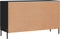 vidaXL - Dressoir - 100x36x60 - cm - bewerkt - hout - zwart
