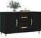 vidaXL - Dressoir - 100x36x60 - cm - bewerkt - hout - zwart