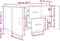 vidaXL - Dressoir - 100x36x60 - cm - spaanplaat - zwart - eikenkleurig