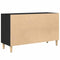 vidaXL - Dressoir - 100x36x60 - cm - spaanplaat - zwart - eikenkleurig